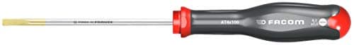 Image of Facom at 4 X 100mm Protwist Screwdriver for Slotted Screws - Countersunk Blade, Black