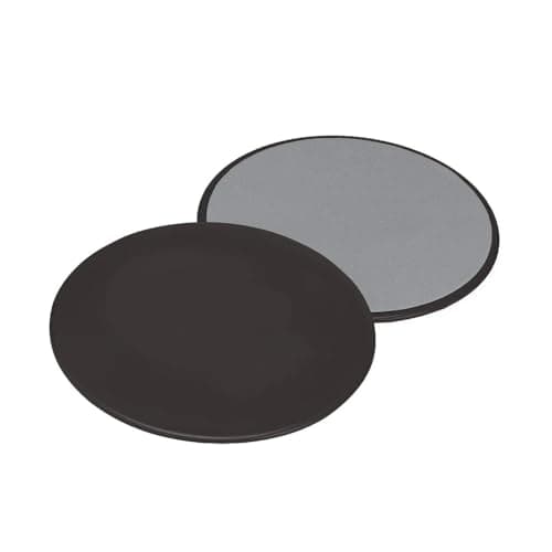 Image of 2 Pack Dual-Sided Gliding Slider Discs for Core Workouts, Ab Training & Full Body Fitness - Use on Carpet & Hardwood Floors (Black)