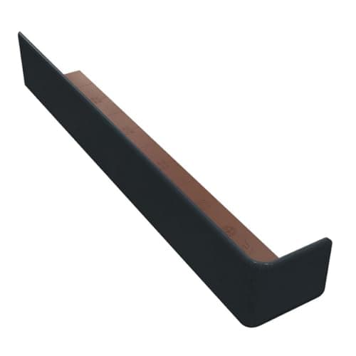 Image of 300mm Anthracite Grey Fascia Corner Woodgrain
