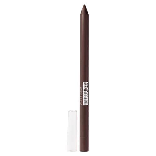 Image of Maybelline Gell Pencil Liner, Tattoo Eye Liner Quick Drying Eyeliner, Waterproof & Smudge-Proof – Semi-Permanent Tattoo, Long-Lasting Sharpenable with Built-in Sharpener, Shade: Bold Bronze