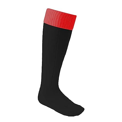 Image of Carta Sport EURO SOCKS BLACK/RED TOT (YTHS) MEDIUM 3-6«