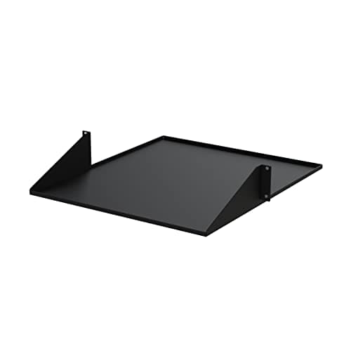 Image of StarTech.com 2U 19" 2-Post Network Rack Cabinet Shelf - 20in Deep Center Mount Cantilever Tray Rackmount Shelf for AV/Data Equipment Enclosure w/Cage Nuts & Screws 75lb Weight Capacity (CABSHF2POST2)