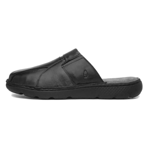 Image of Hush Puppies Mens Carson Mule Slide Sandal, Black, 9 UK