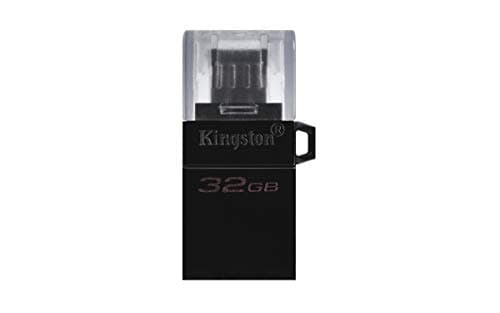 Image of Kingston DataTraveler microDuo3 G2 - DTDUO3G2/32 GB microUSB and USB Type-A Flash Drive for Android OTG, Black