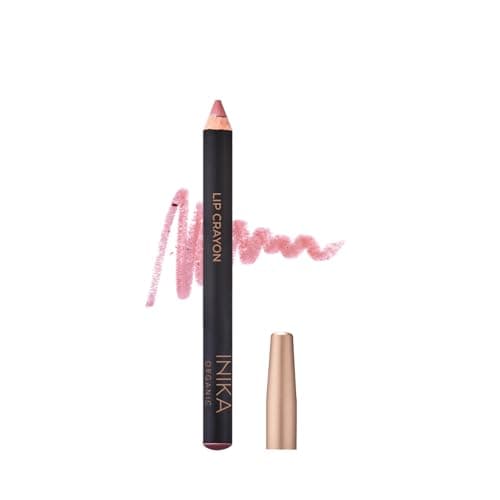 Image of INIKA Organic Long Lasting Lipstick Crayon | Vegan Lipstick + Organic Lip Liner, Hypoallergenic, Cruelty-Free, Satin Finish, Enriched with Vitamin E and Coconut Oil, Pink Nude, 3 g