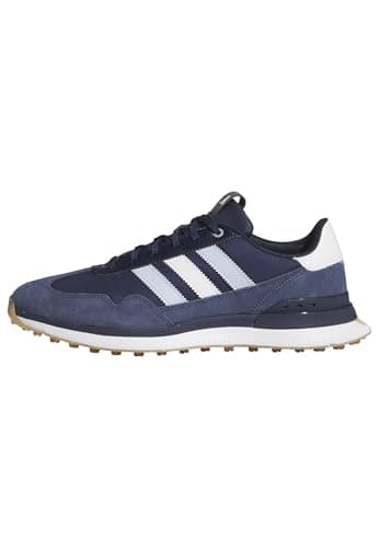 Image of adidas Men's S2G 26 Textile Spikeless Golf Shoe, Collegiate Navy/FTWR White/Crystal Sky, 10 UK