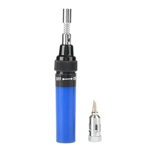 Image of WANGCL Cordless Butane Soldering Iron Gas Soldering Iron Blow Torch Soldering Iron Pen Butane Gas for Electronic PC Repair Tool Blue