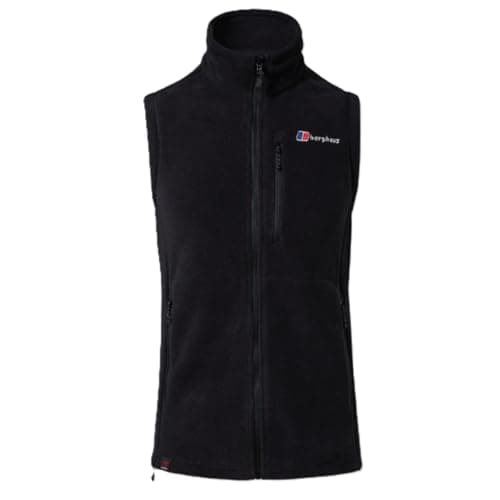 Image of Berghaus Men's Prism Polartec Interactive Fleece Gilet | Added Warmth | Smart Fit | Durable Design Gilet, Black, 3XL