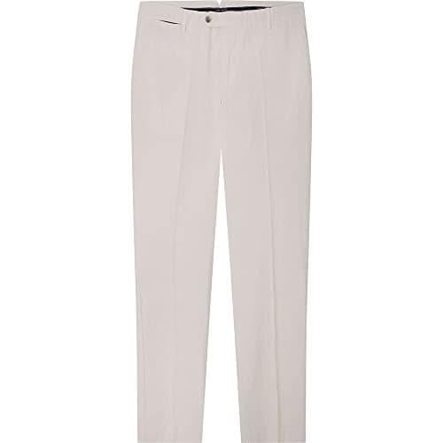 Image of Hackett London Men's Core Kensington Trousers, Ecru, 32 W/34 L