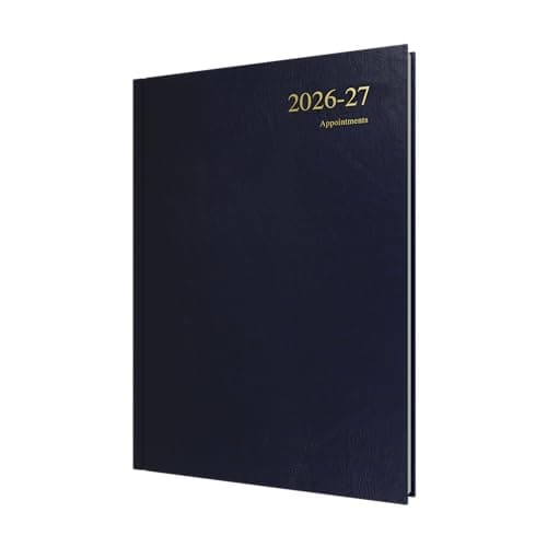 Image of 2026-2027 Mid/Academic Year Planner - 13 Month A4 Day-to-Page with Appointments - Collins Debden Essential Range Dark Blue (ESSA41M.65-2627)