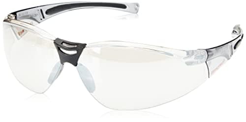 Image of Honeywell A800 Sporty Safety Glasses, Grey Temples/I/O Silver Hard-Coat Lens, Anti-Scratch Coating, Polycarbonate Temple Material, 1015350 (1 Piece)