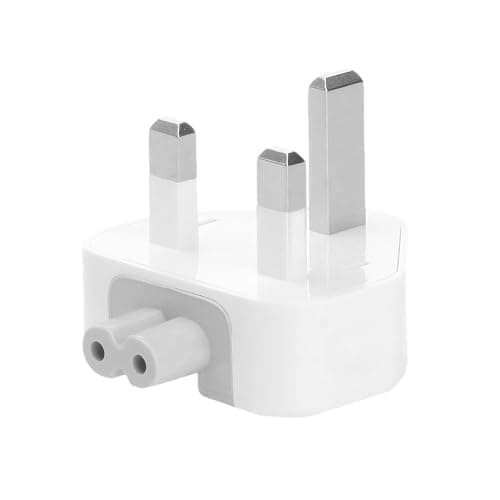 Image of Charging Adapter for iPhone, Portable 3 Pins Standard Head Wall Converter, Power Travel Charger, Charger Adapter for USB, Compatible with MacBooks Pro Air iBook iPod iPad iPhone etc, White