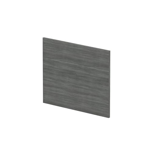 Image of Balterley Wooden Bath End Panel 700mm, End Bath Panels, Straight Bathroom Panels for Bathtub, Water Resistant Panel Covering for Bathroom Baths and Soaking Tubs (Woodgrain Anthracite)