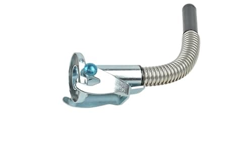 Image of ASC - Silver Flexible Pouring Spout for Jerry Can with integrated mesh filter - Universal UK/EU Fitting