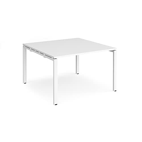 Image of Mr Office Furniture Ltd Adapt II square boardroom table - white frame (White, 1200mm x 1200mm)