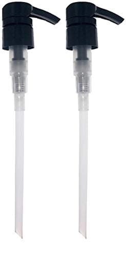 Image of Barbers VIntage Universal Pump Dispenser Pack of 2, Fits Most popular Shampoo, Conditioner size, 1 Litre, 1000ml, 750ml, 500ml (Black)