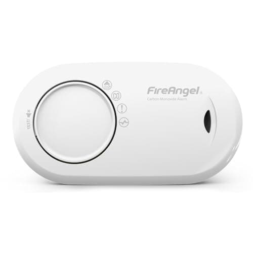 Image of FireAngel Carbon Monoxide Detector 10-Year Life Sealed Battery - FA3820 Carbon Monoxide Alarm for Home and Holiday - Portable CO Alarm - Travel Carbon Monoxide Detector and Monitor - White