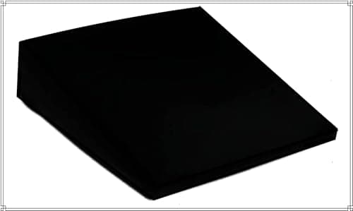 Image of S W 11 Degree Seat Wedge With High Density Memory Foam Cushion, Wedge Cushion For Lumbar Support, Cars and Office Chairs for Back Pain, Posture Correction - 36 x 32 x 7 cm (Black)