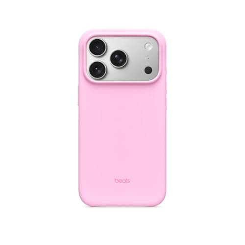 Image of Beats iPhone 17 Pro Case with MagSafe & Camera Control, Matte Finish, Microfibre Lining – Pebble Pink
