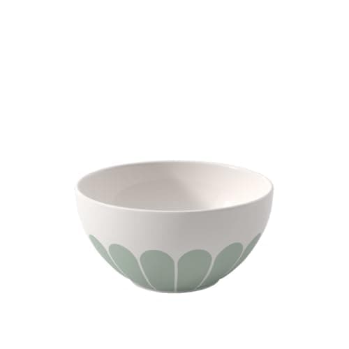 Image of Villeroy & Boch - Fleur vert Cereal Bowl Green, Dishwasher-Safe, Microwave-Safe, Bowl for Cereal, Yoghurt & Snacks, Small Ramen BOL Bowl, Muesli Dish Flower Pattern, Premium Porcelain