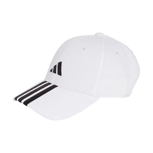 Image of adidas Unisex Bball 3S Cap NEW Logo, White/Black, M-L