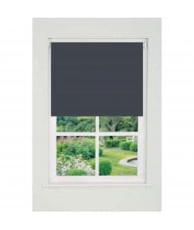Image of Plain Straight Edge Daylight Roller Blind (165cm Drop) 140cm Slate Grey