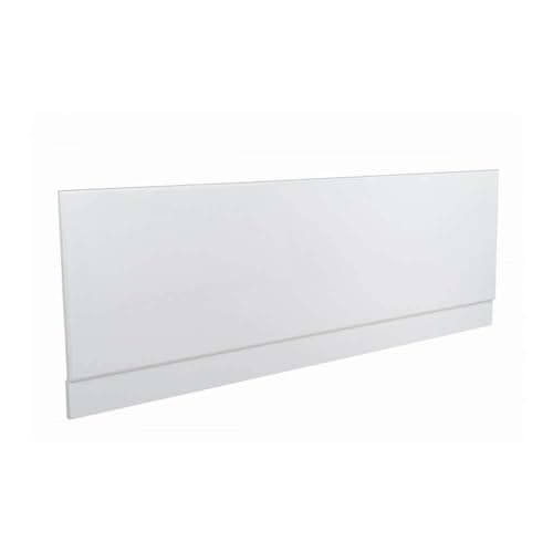 Image of VeeBath Acubase MK-II Waterproof Front Bath Panel 2-Piece, Durable Acrylic Construction, Modern Bathroom Fit for Straight Baths in White Gloss Finish 1600mm