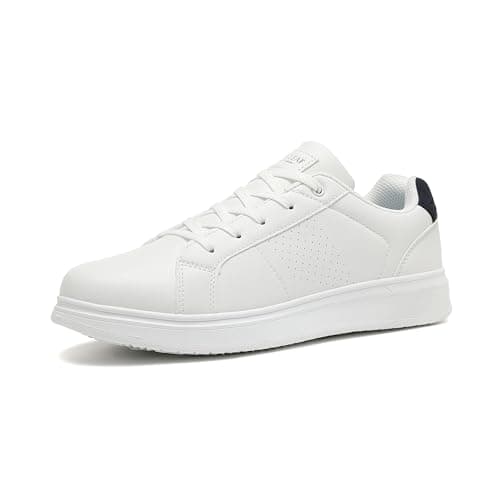 Image of ANALEAF Men's Casual Trainers Sneakers Dress Shoes Comfortable Walking Shoes White