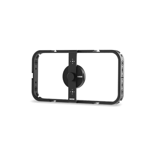 Image of RØDE Phone Cage Magnetic Mobile Filmmaking Cage with 1/4-inch and 3/8-inch Threads and Cold Shoe Mounting Slots, MagSafe Compatible