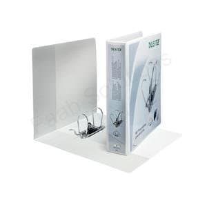 Image of Leitz Presentation Lever Arch File 180 Degree Opening 80mm Spine A4 White Ref 42250001 [Pack 10]
