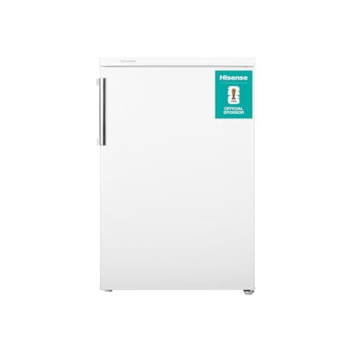 Image of Hisense FV105D4BW21 56cm Under-Counter Freezer, 82-Litre Capacity, Reversible Door, 3 Freezer Drawers, White, E Rated