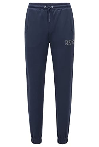 Image of BOSS Athleisure Men's Hadiko Sports Trousers, Blue (Navy 410), W38 (Manufacturer Size: Small)