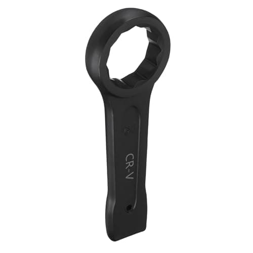 Image of sourcing map Slogging Box End Striking Ring Wrench 64mm Metric CR-V Steel 12-Point Flat Strike Wrench Baking Paint Single Head Spanner Hand Tool for Mechanical Automotive Repair