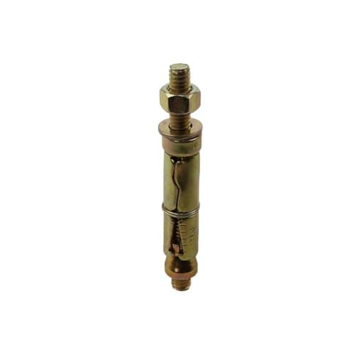 Image of Nuts About Bolts M8 x 100mm Projecting Bolt Shield Anchor, Heavy Duty Rawlbolt, Zinc Yellow Plated, Concrete Brick Block Stone - Pack of 4