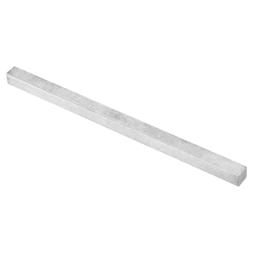 Image of sourcing map Square Steel Key Stock 5/8" x 5/8" x 12" Cold-Drawn 45# Steel Bars Precision Key Stock for Gearbox Coupling, Silver Tone