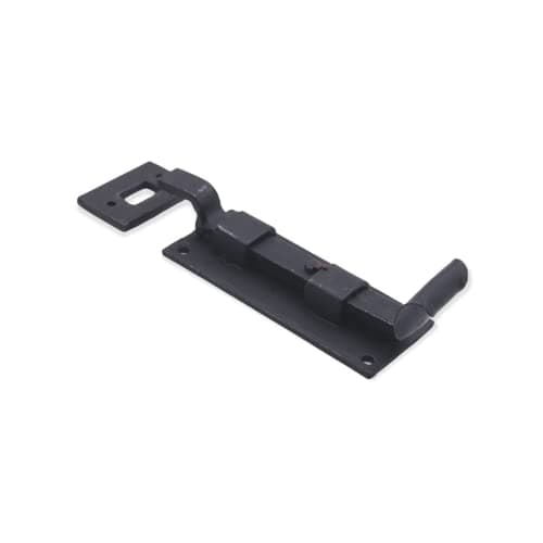 Image of Fish Tail Cranked/Necked Door Bolts 6" or 4" Hand Forged Blacksmith Traditional Vintage Door Slide Bolt (Choose from 2 Sizes) Active Restock Requests: 0 (4" 100 mm)