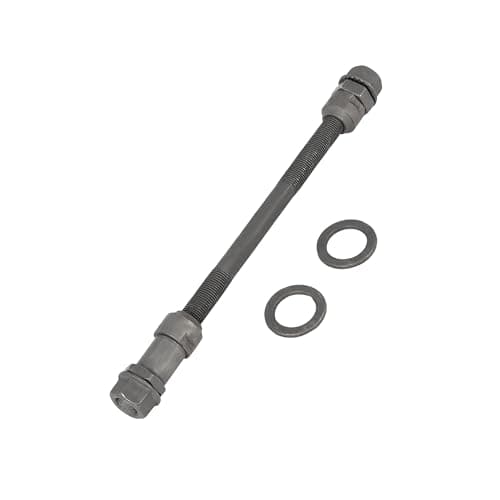 Image of Partuto 1 Pcs 9.5mm Wheel Hub Axle Rear Axle Solid Shaft Black for Bicycle Replacement