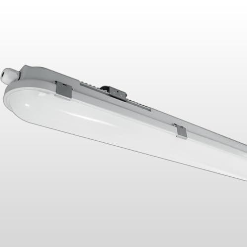 Image of LEDBRITE LED Batten Light Anti Corrosive 140Lm/W IP65 Rated Waterproof Polycarbonate Indoor & Outdoor Vapour Proof Ceiling Garage Warehouse Strip Light (Standard, 5ft)