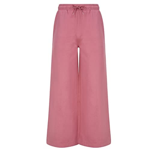 Image of Skinni Fit Womens/Ladies Sustainable Wide Leg Jogging Bottoms (M) (Dusky Pink)