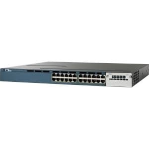 Image of Cisco Catalyst WS-C3560X-24P-S Layer 3 Switch - 24 Ports - Manageable - Refurbished - 24 x POE+ - 1 x Expansion Slots - 10/100/1000Base-T, 10/100Base-TX - PoE Ports - WS-C3560X-24P-S-RF
