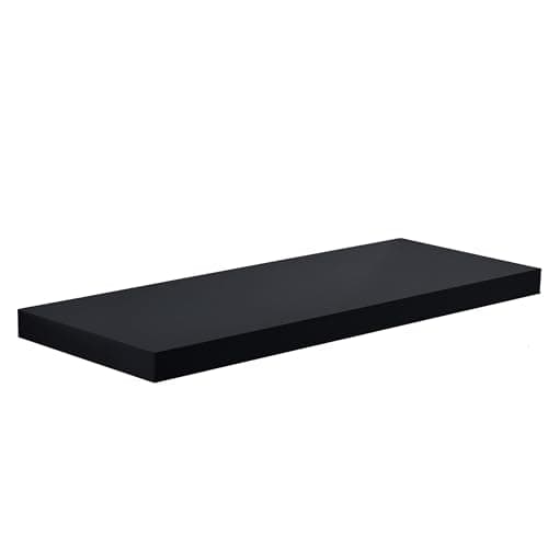 Image of iTrend High Gloss Black Floating Wall Shelf 110CM