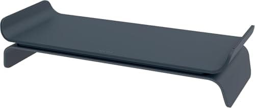 Image of Leitz Ergo Adjustable Monitor Stand, Monitor Riser with Two Height Settings, Velvet Grey, 65040089