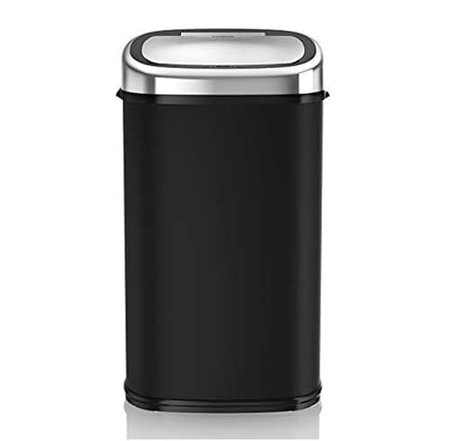 Image of Tower T80900 Kitchen Bin with Sensor Lid, Touchless for Hygienic Waste Disposal, Infrared Technology, 58 Litre, Black