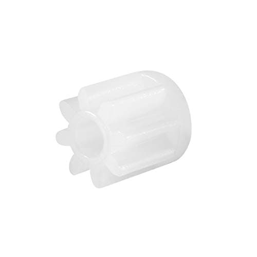 Image of sourcingmap 20pcs Plastic Gears White 8 Teeth Model 082A Reduction Gear Plastic Worm Gears for RC Car Robot Motor