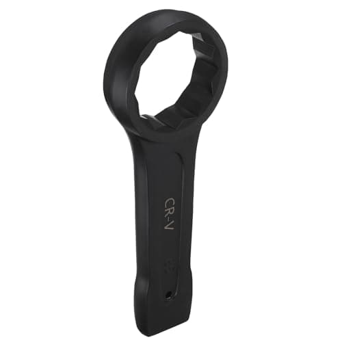 Image of sourcing map Slogging Box End Striking Ring Wrench 85mm Metric CR-V Steel 12-Point Flat Strike Wrench Baking Paint Single Head Spanner Hand Tool for Mechanical Automotive Repair