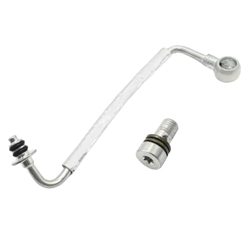 Image of JUUDDENPARTS Turbocharger Oil Return Turbo Oil Feed Tube, Petrol Turbo Oil Feed Pipe, Replacement for Chevrolet Trax Aveo, for Vauxhall/Opel Zafira Mokka Meriva B Insignia A, Replaces 25196807