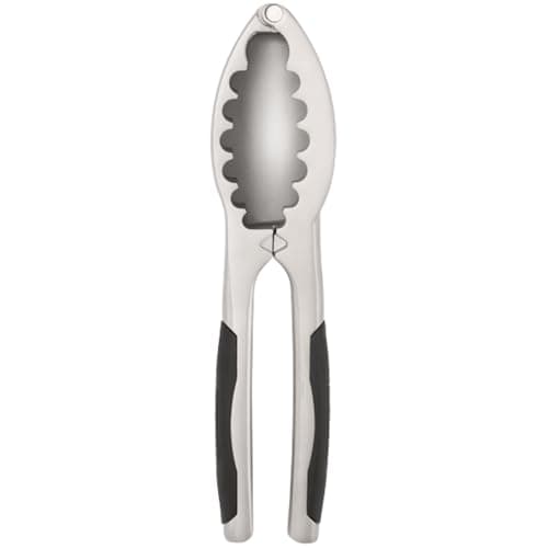 Image of Stellar Contour Gadgets Bowl Shaped Nut Cracker, Cushioned Grip, Dishwasher Safe, Chrome plated Zinc Alloy