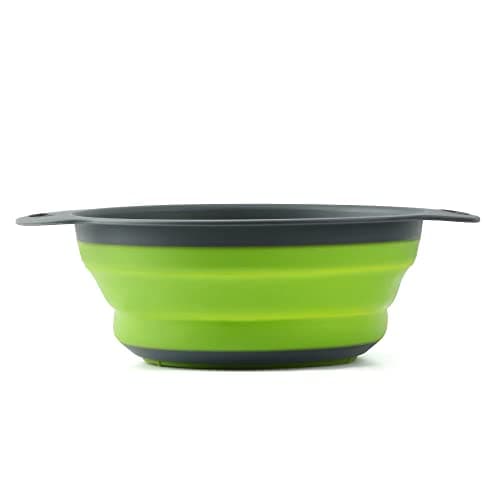 Image of Silicone Collapsible Colander Sieve, Kitchen Foldable Colander Silicone Strainer, Environmentally Friendly Non-Toxic Easy to Clean.