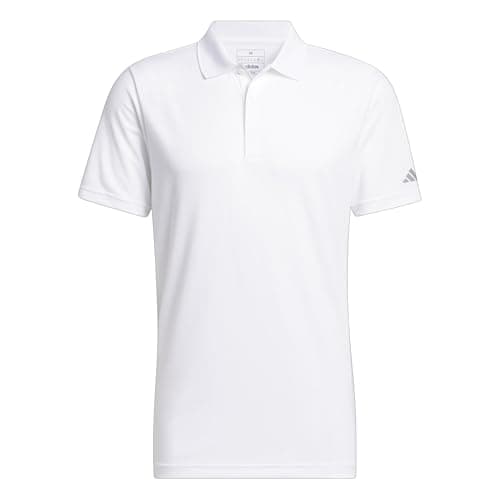 Image of adidas Men's Core Performance Primegreen Polo Shirt, White, L