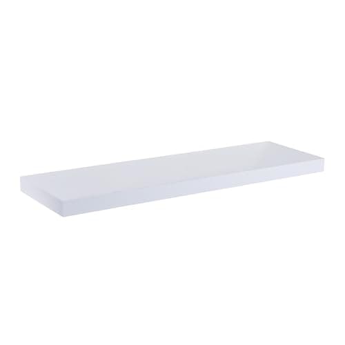 Image of iTrend High Gloss White Floating Wall Shelf 110CM